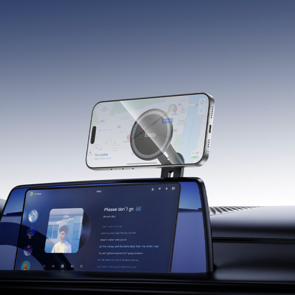 Автотримач для телефона HOCO H93 Stable magnetic case screen holder(display screen) Black (6942007663878)