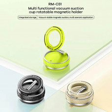 Автотримач для телефона REMAX Multi functional vacuum suction cup rotatable magnetic holder RM-C51 Black (6954851250685)