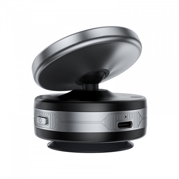 Автотримач для телефона з БЗП ACEFAST E29 electric Suction cup magnetic wireless charging holder Metal Gray (6974316284840)