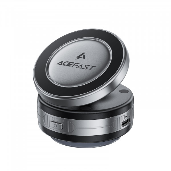 Автотримач для телефона з БЗП ACEFAST E29 electric Suction cup magnetic wireless charging holder Metal Gray (6974316284840)