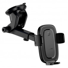 Автотримач для телефона з БЗП BOROFONE BH223 Follower push-type wireless fast charging car holder(center console) (6941991121319)