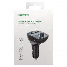 АЗП з FM-модулятором UGREEN CD229 FM&Bluetooth Transmitter&Car Charger + TF Slot Black