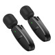 Бездротова мікрофонна система HOCO L15 Dual-mic clip-on wireless digital microphone (iP/Type-C) Black (6942007638623)