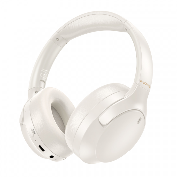 Бездротові навушники BOROFONE BO31 Prestige active noise Reduction BT headphones Milky white