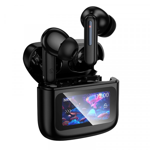 Бездротові навушники HOCO EQ14 Cool color true wireless BT headset with touch screen Black (6942007644105)