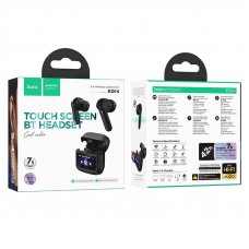 Бездротові навушники HOCO EQ14 Cool color true wireless BT headset with touch screen Black (6942007644105)