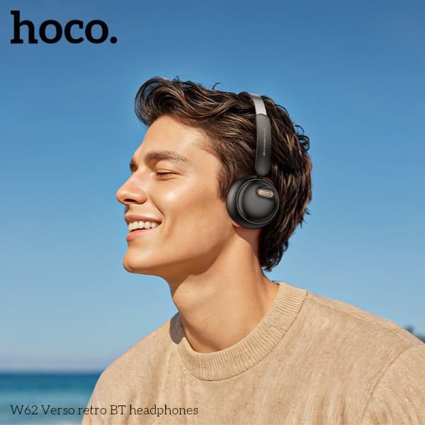 Бездротові навушники HOCO W62 Verso retro BT headphones Black