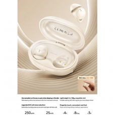 Бездротові навушники TWS REMAX Sleep True Wireless Stereo Music Call Earphones TWS-21 Beige (6954851261445)
