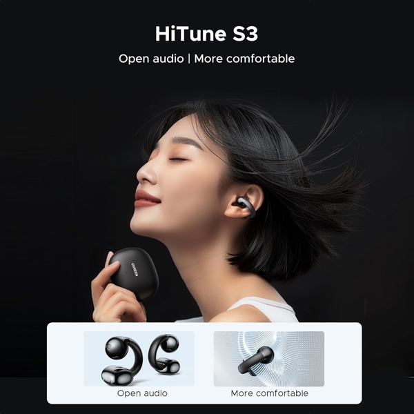 Бездротові навушники TWS UGREEN WS209 HiTune S3 True Wireless, ENC, IPX5, Black (UGR-45785)