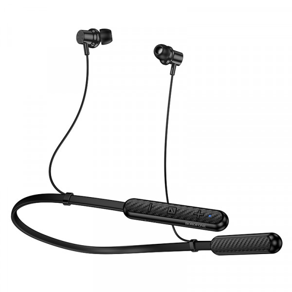 Бездротові спортивні навушники BOROFONE BE72 Sun neck hanging BT earphones Black (6941991124518)