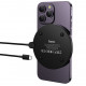 Бездротовий зарядний пристрій HOCO CW62 Peak desktop wireless fast charger with digital display and cable Black (6942007654517)