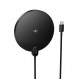 Бездротовий зарядний пристрій HOCO CW62 Peak desktop wireless fast charger with digital display and cable Black (6942007654517)