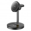 Бездротовий зарядний пристрій REMAX 20.5W upgrade free desktop magnetic 3 in 1 wireless charger CW01 Black (6954851256243)