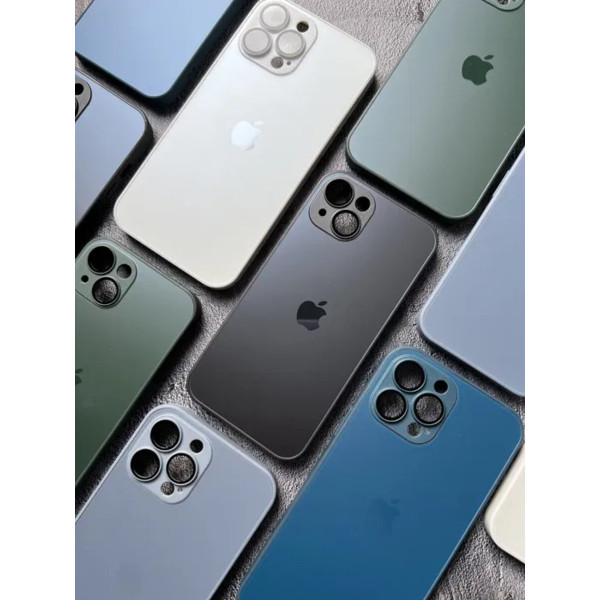 Чохол для смартфона AG Glass Matt Frame Color Logo for Apple iPhone 11 Navy Blue