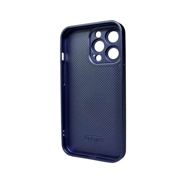 Чохол для смартфона AG Glass Matt Frame Color Logo for Apple iPhone 12 Pro Navy Блакитний