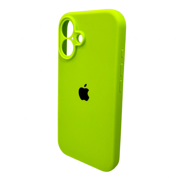 Чохол для смартфона Silicone Full Case AA Camera Protect for Apple iPhone 16 24,Shiny Green