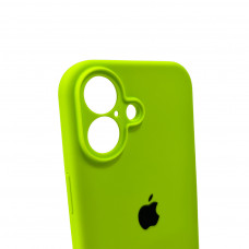 Чохол для смартфона Silicone Full Case AA Camera Protect for Apple iPhone 16 24,Shiny Green