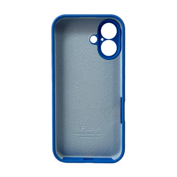Чохол для смартфона Silicone Full Case AA Camera Protect for Apple iPhone 16 3,Royal Блакитний