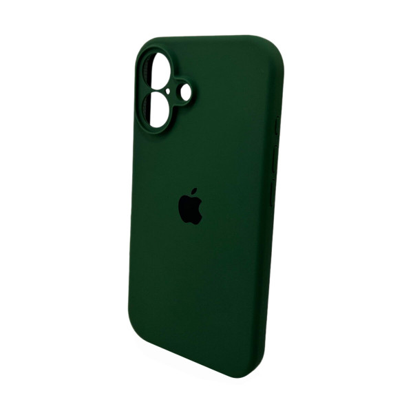 Чохол для смартфона Silicone Full Case AA Camera Protect for Apple iPhone 16 31,Dark Green