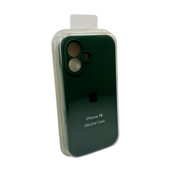 Чохол для смартфона Silicone Full Case AA Camera Protect for Apple iPhone 16 31,Dark Green