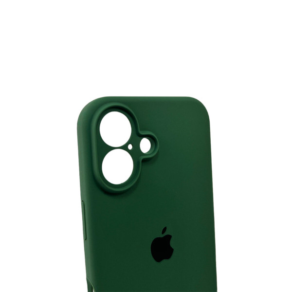 Чохол для смартфона Silicone Full Case AA Camera Protect for Apple iPhone 16 31,Dark Green