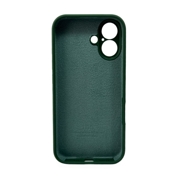 Чохол для смартфона Silicone Full Case AA Camera Protect for Apple iPhone 16 31,Dark Green