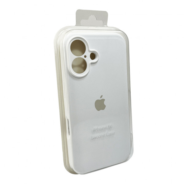 Чохол для смартфона Silicone Full Case AA Camera Protect for Apple iPhone 16 8,Білий