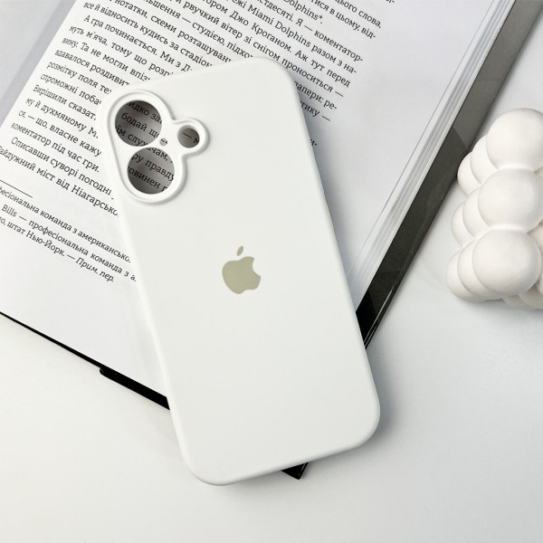 Чохол для смартфона Silicone Full Case AA Camera Protect for Apple iPhone 16 8,Білий