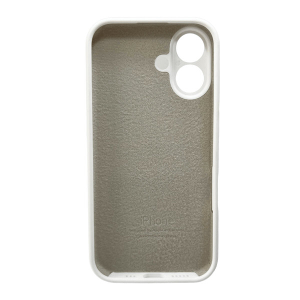Чохол для смартфона Silicone Full Case AA Camera Protect for Apple iPhone 16 8,Білий