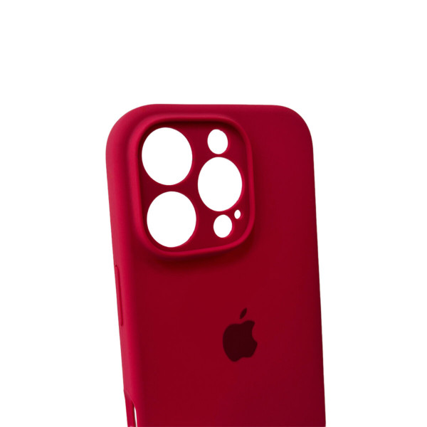 Чохол для смартфона Silicone Full Case AA Camera Protect for Apple iPhone 16 Pro Max 21,Rose Червоний