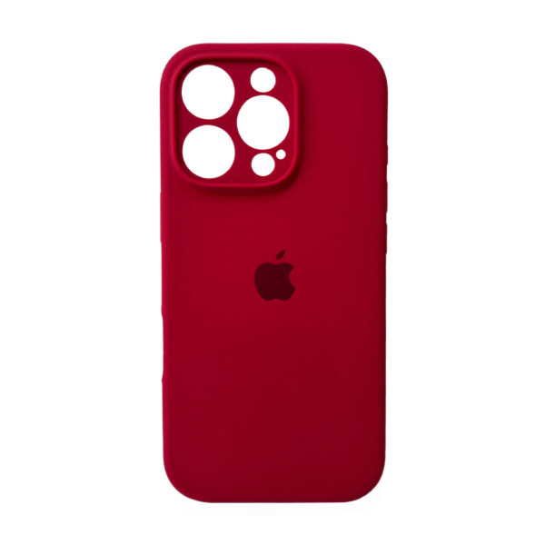 Чохол для смартфона Silicone Full Case AA Camera Protect for Apple iPhone 16 Pro Max 21,Rose Червоний