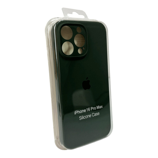 Чохол для смартфона Silicone Full Case AA Camera Protect for Apple iPhone 16 Pro Max 40,Atrovirens