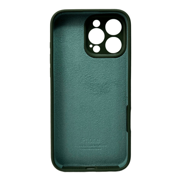 Чохол для смартфона Silicone Full Case AA Camera Protect for Apple iPhone 16 Pro Max 40,Atrovirens