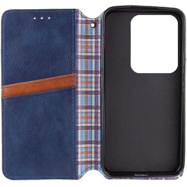 Чохол-книжка для смартфона Rubic Leather for Xiaomi Червонийmi Note 13 4G Блакитний