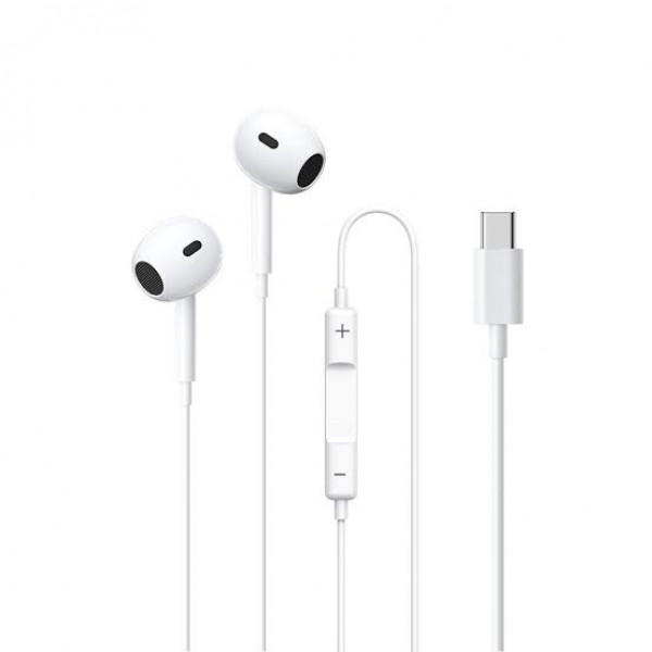 Дротові навушники "REMAX Wired Earphones for Music and Call RM-570/a/i" typec-White (6954851234678)