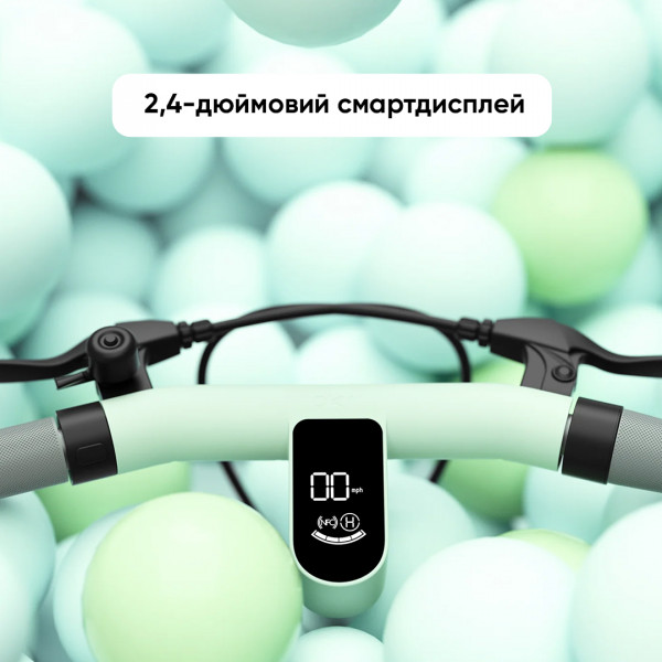 Електросамокат з сидінням OKAI Ceetle PRO EA10C Mint Green 10', 350(900)W, 25Km/h, 10,4Ah, 55Km, 20%,NFC, App, 29kg