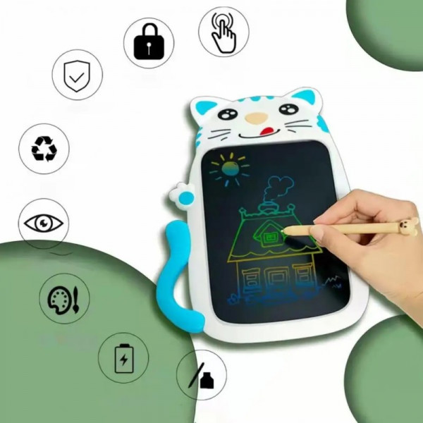 Графічний планшет Kids Pad 9" Color Kity Blue (2000985000543)