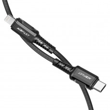 Кабель ACEFAST C1-01 Type-C to iP 3A, 1.2m, nylon, aluminum connectors, Чорний