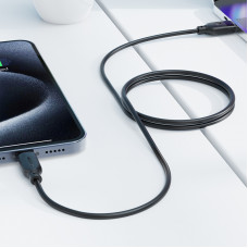 Кабель ACEFAST C16-06, USB to iP, 2.4A, 2m, TPE, TPU connectors, Black (6974316286271)