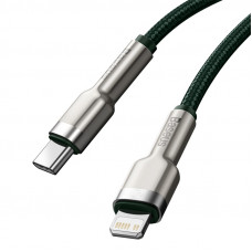 Кабель Baseus Cafule Series Metal Data Cable Type-C to iP PD 20W 1m Green (CATLJK-A06)