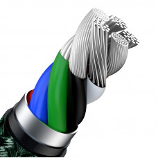 Кабель Baseus Cafule Series Metal Data Cable Type-C to iP PD 20W 1m Green (CATLJK-A06)