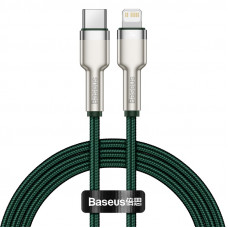 Кабель Baseus Cafule Series Metal Data Cable Type-C to iP PD 20W 1m Green (CATLJK-A06)