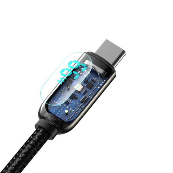 Кабель Baseus Display Fast Charging Data Cable USB to Type-C 66W 2m Black