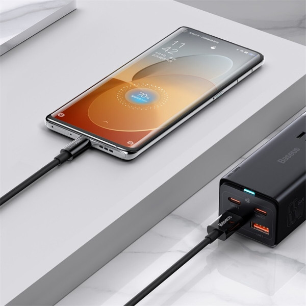 Кабель Baseus Superior Series (SUPERVOOC) Fast Charging Data Cable USB to Type-C 65W 1m Black
