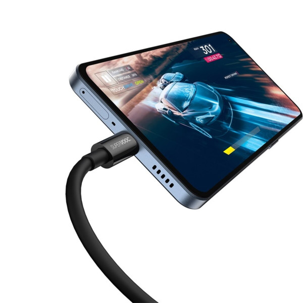 Кабель Baseus Superior Series (SUPERVOOC) Fast Charging Data Cable USB to Type-C 65W 1m Black