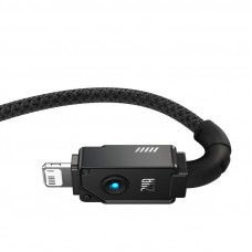 Кабель Baseus Unbreakable Series Fast Charging Data Cable USB to iP 2.4A 2m Cluster Чорний