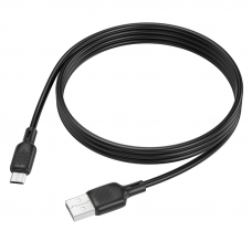 Кабель BOROFONE BX113 Lenny silicone charging data cable Micro(L=1M) Чорний