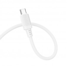 Кабель BOROFONE BX115 Lotto 60W silicone charging data cable C to C White (6941991119699)