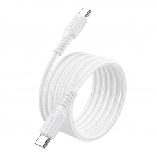 Кабель BOROFONE BX116 Certain 60W charging data cable C to C White (6941991119842)