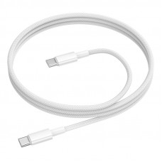 Кабель BOROFONE BX117 Source 60W charging data cable C to C White (6941991120206)